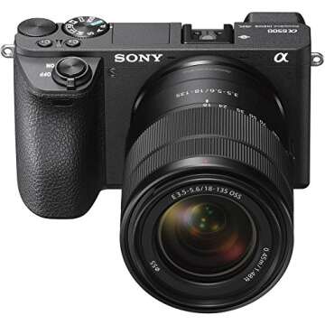 Sony a6500 Mirrorless Camera with 18-135mm Lens in Black
