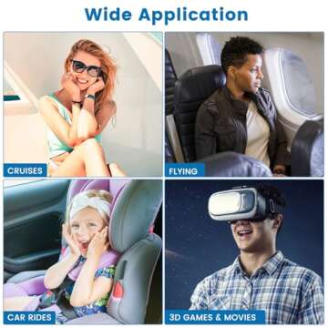 MQ 14ct Motion Sickness Patches Non Drowsy, Sea Sickness Patches for Cruise Travel Essentials, Waterproof Patch Behind Ear for Car Airplane Altitude Sickness, Long Last 72H