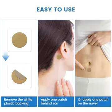 MQ 14ct Motion Sickness Patches Non Drowsy, Sea Sickness Patches for Cruise Travel Essentials, Waterproof Patch Behind Ear for Car Airplane Altitude Sickness, Long Last 72H