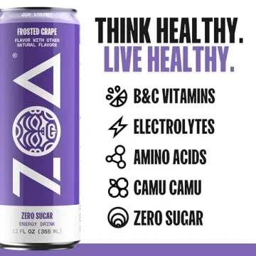 ZOA Energy Drinks Variety Pack - Zero Sugar, 12-Pack