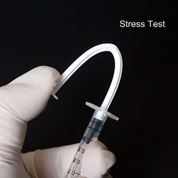 BSTEAN 1ml 1cc Syringe with Luer Slip Tip, No Needle, Non-Sterile (Pack of 25)