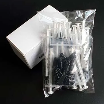 BSTEAN 1ml 1cc Syringe with Luer Slip Tip, No Needle, Non-Sterile (Pack of 25)