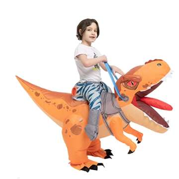 Spooktacular Inflatable T-Rex Costume for Kids
