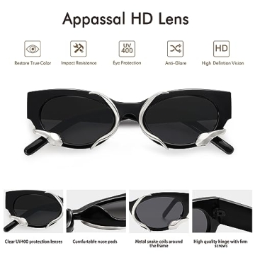 Chic Appassal Trendy Snake Sunglasses for Fashion Enthusiasts