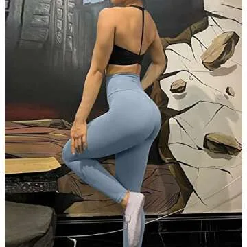 RXRXCOCO Women Padded Open Back Sports Bra Spaghetti Strap Racerback Low Impact Workout Yoga Bra Cropped Tank Tops(Black,M)