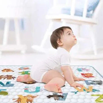 Premium Baby Play Mat - Thick, Non-Slip, Portable & Safe