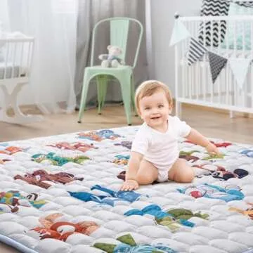 Premium Baby Play Mat - Thick, Non-Slip, Portable & Safe
