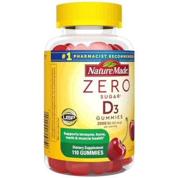 Nature Made Sugar-Free Vitamin D3 Gummies for Immune Support