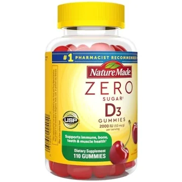 Nature Made Sugar-Free Vitamin D3 Gummies for Immune Support