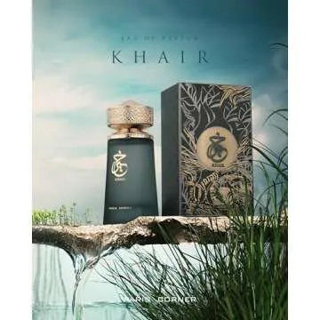 Paris Corner | Khair EDP 3.4 Fl Oz | Timeless Unisex Fragrance Featuring Davana, Italian Bergamot, a...