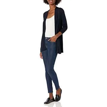 Lark & Ro Premium Lightweight Open Front Cardigan