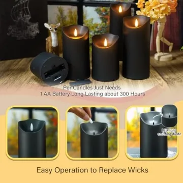 Nimiko Flameless Candles with Remote Control for Perfect Ambiance