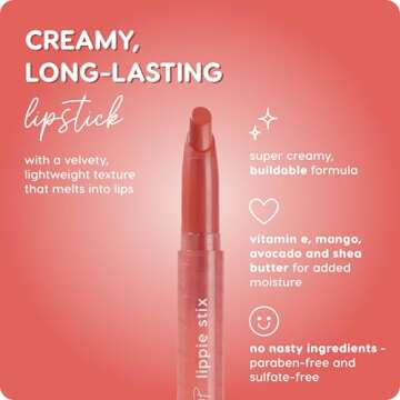ColourPop Lippie Stix - Long-Lasting Matte Lipstick Formulated with Vitamin E & Shea Butter for All Day Moisture - Richly Pigmented Dusty Coral Lipstick - Paraben and Sulfate Free - Topanga (0.4 oz)