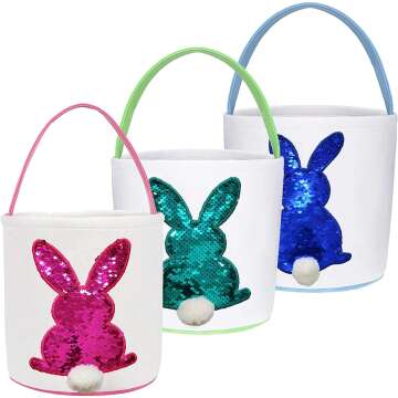 Easter Basket Set for Kids - Bunny Ear Design