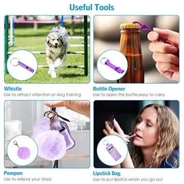 Safety Keychain Set for Women and Kids - 10 Pcs