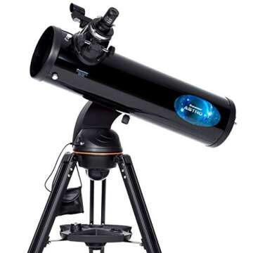 Celestron Astro Fi 130 Wireless Reflecting Telescope, Black (22203)