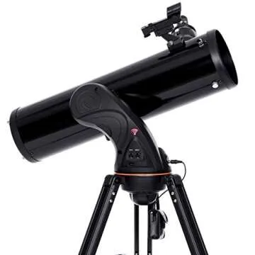 Celestron Astro Fi 130 Wireless Reflecting Telescope, Black (22203)