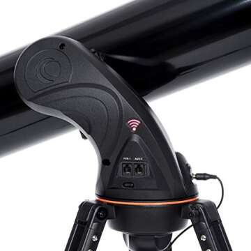 Celestron Astro Fi 130 Wireless Reflecting Telescope, Black (22203)