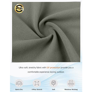 SANTINY 20'' Knee Length Skorts with 6 Pockets for Women