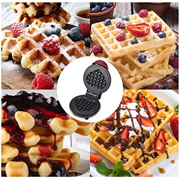 Hovico Mini Waffle Maker for Easy Breakfasts