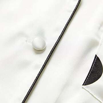 Lonxu Womens Satin Pajamas Set Luxury Comfort Sleepwear