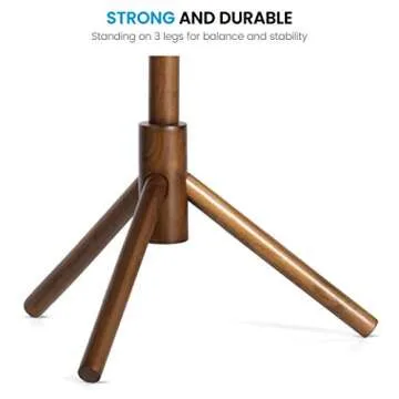 ZOBER Coat Rack Free Standing Stylish Wooden Design With 6 Hooks