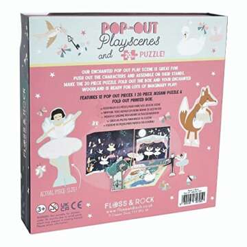 Floss and Rock 43P6375 Enchanted Pop Out Play Scene, Multicolor, 21.5cm x 21.5cm x 4.5cm