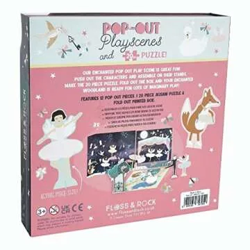 Floss and Rock 43P6375 Enchanted Pop Out Play Scene, Multicolor, 21.5cm x 21.5cm x 4.5cm