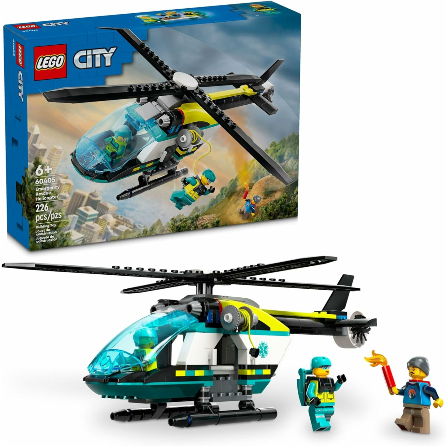 LEGO City Emergency Rescue Helicopter for Kids