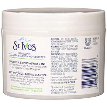 St. Ives Renewing Collagen & Elastin Moisturizer, 10 oz (Pack of 2)