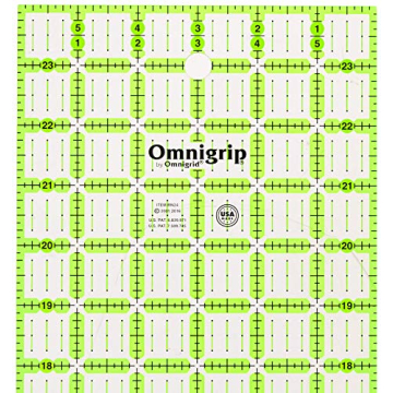 Omnigrid Non-Slip Quilter’s Ruler for Precise Cutting