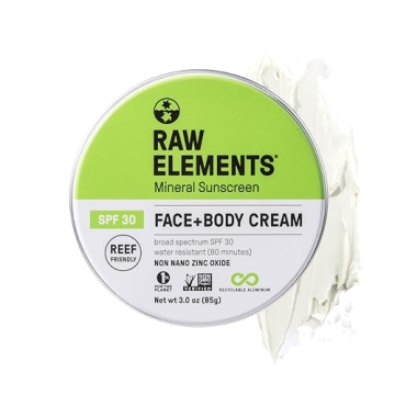 Organic Raw Elements SPF 30 Sunscreen for Face and Body