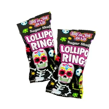 Halloween Day of the Dead Lollipop Rings for Kids