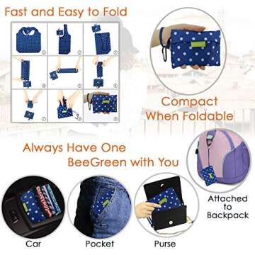 Reusable Grocery Totes Bag Set - Stylish & Durable