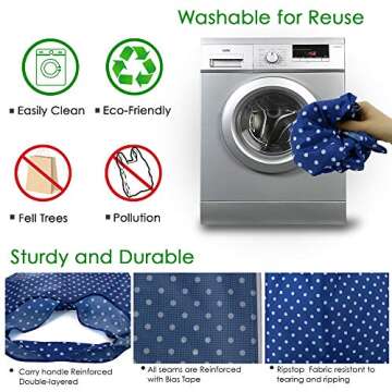 Reusable Grocery Totes Bag Set - Stylish & Durable