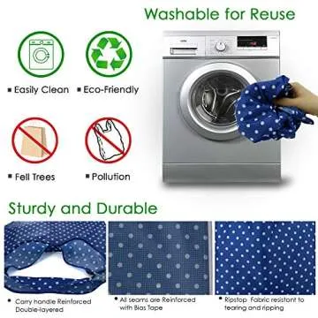 Reusable Grocery Totes Bag Set - Stylish & Durable