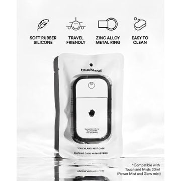 Touchland Mist Case - Stylish Hand Sanitizer Holder with Keyring
