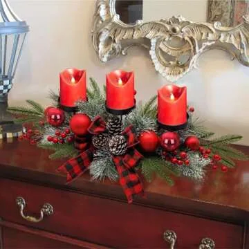 Elegant SUNNYPARK Christmas Table Centerpiece Decoration