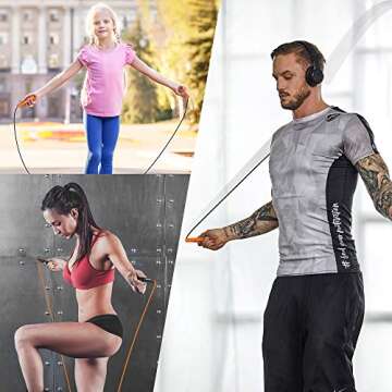 BIXMAN Jump Ropes for Fitness – Adjustable and Lightweight