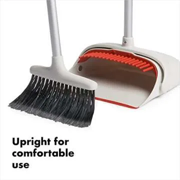 OXO Good Grips Lobby Broom and Dustpan Set - Compact and Efficient Cleaning Tool