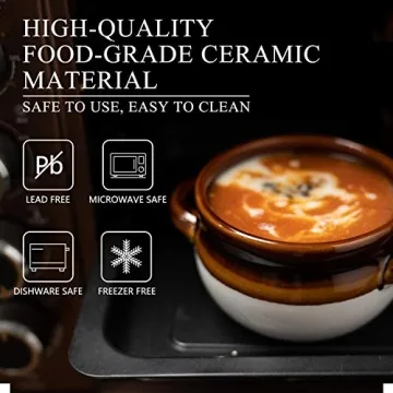 Vumdua 16 Oz French Onion Soup Bowls with Handles