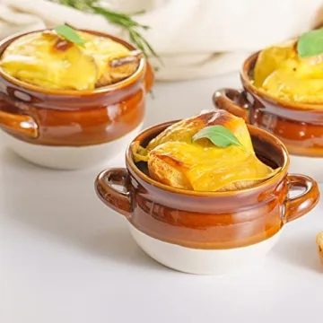 Vumdua 16 Oz French Onion Soup Bowls with Handles