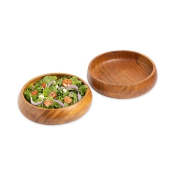 Lavaux Designs Acacia Wooden Salad Bowls - Durable and Elegant