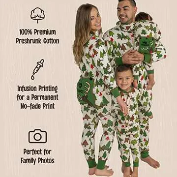 Lazy One Flapjacks, Matching Christmas Pajamas for the Dog, Baby & Kids, Teens, and Adults (No Peeking!, 6 MO)