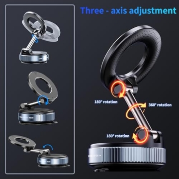 YAOKEEP Vacuum Magnetic Car Phone Holder for All Smartphones