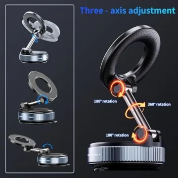 YAOKEEP Vacuum Magnetic Car Phone Holder for All Smartphones