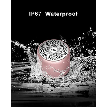 EWA A106 Portable Mini Bluetooth Speaker, Enhanced Bass and High Definition Sound, Portable Design, for iPhone, iPad,Nexus,Laptops and More (Rosegold)
