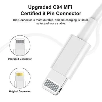 10ft iPhone Charger, [Apple Certified] Long Apple Charging Cord,10 Feet Original Lightning to USB Cable,10 Foot iPhone Charging Cable for iPhone 14 Pro Max/14/13 Pro/12 Mini/11/XS/XR/8/7/6S/5/SE,iPad