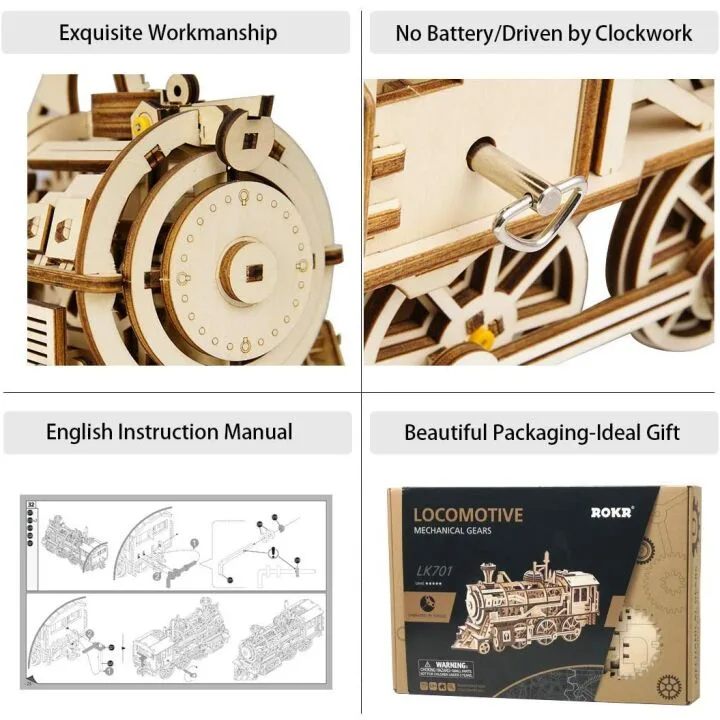ROKR 3D Wooden Puzzle Kit for Creative Minds