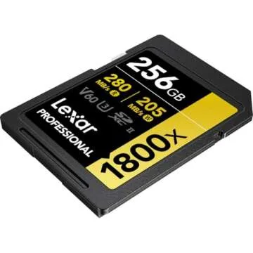 Lexar Gold Series Professional 1800x 256GB UHS-II SDXC Memory Card, 2-Pack